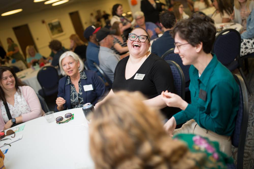 Laughter at PSS luncheon
